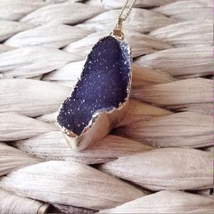 Sale Stone Jewelry Agate Pendant Dipped in Silver