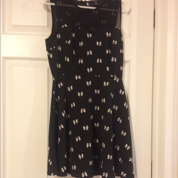 Black and White Bow Dress