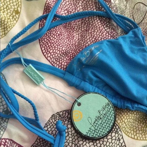 Frankie's bikini Kalani top NWT medium azure