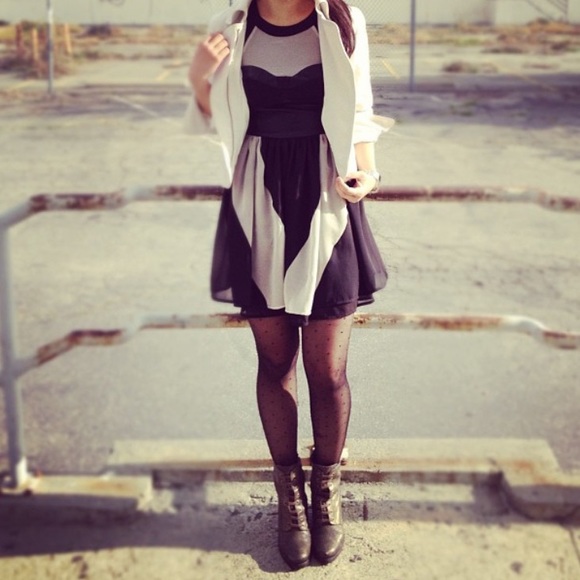 H&M mixed mini dress