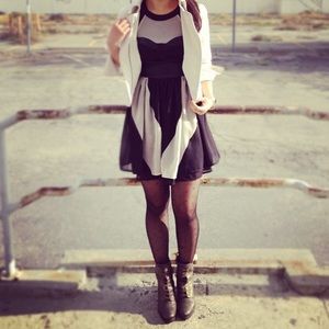 H&M mixed mini dress