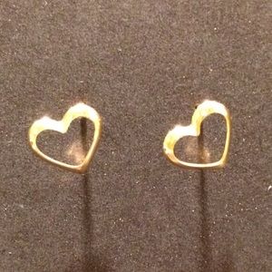 14k Gold Heart Earrings