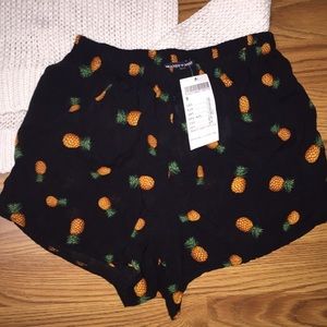 Brandy Melville pineapple shorts