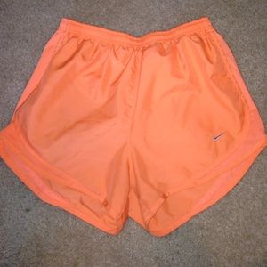 Orange Nike Tempo Running Shorts