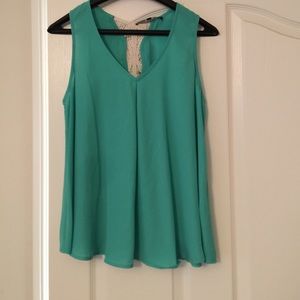 Flowy top with crochet back