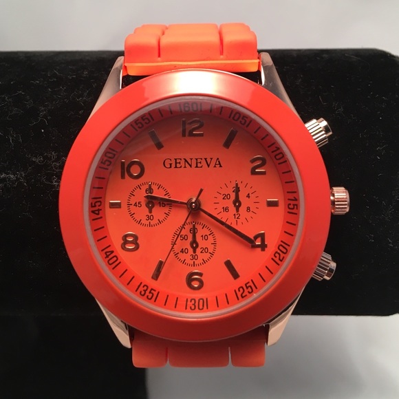 Orange Silicone Watch - Picture 1 of 4