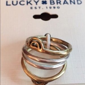 Lucky Brand Gold & Silver Stack Rings