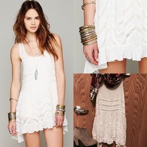 White/Grey Combo Trapeze Slip