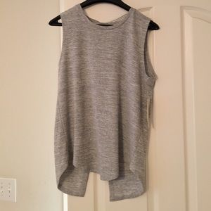 Open backed loose fit tank