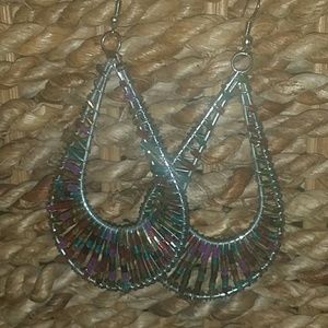 Multicolor beaded earrings