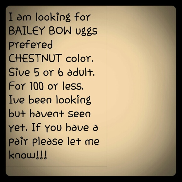 Iso bailey bow ugg