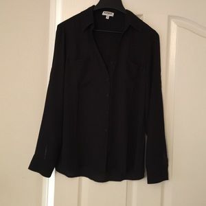 Express sheer button up top