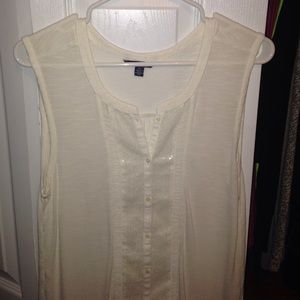 Dressy button up tank