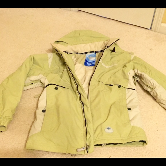 Women's green ski jacket