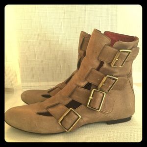 Jeffrey Campbell avant-garde buckle boots