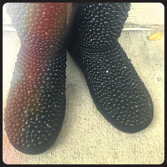 Winter Woman Snow Boots Customize With Pearls Sz9