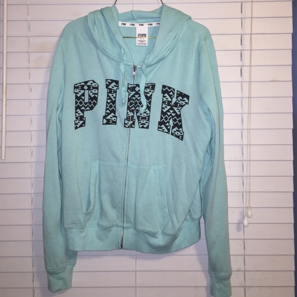 Baby blue Victoria secret zip up jacket