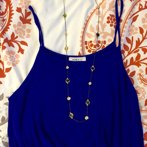 ๐ Royal Blue Flowy Tank ๐ป - Picture 2 of 3