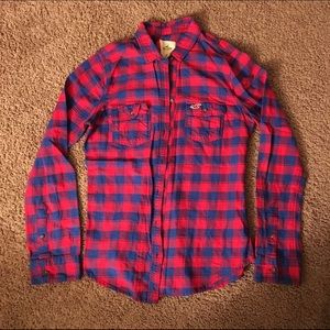 Red and blue flannel