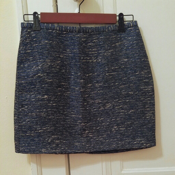 Madewell Shimmer Weave Mini Skirt