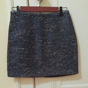 Madewell Shimmer Weave Mini Skirt