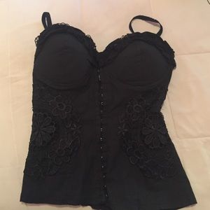 Black corset top...