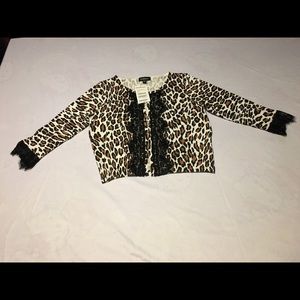 bebe leopard blouse