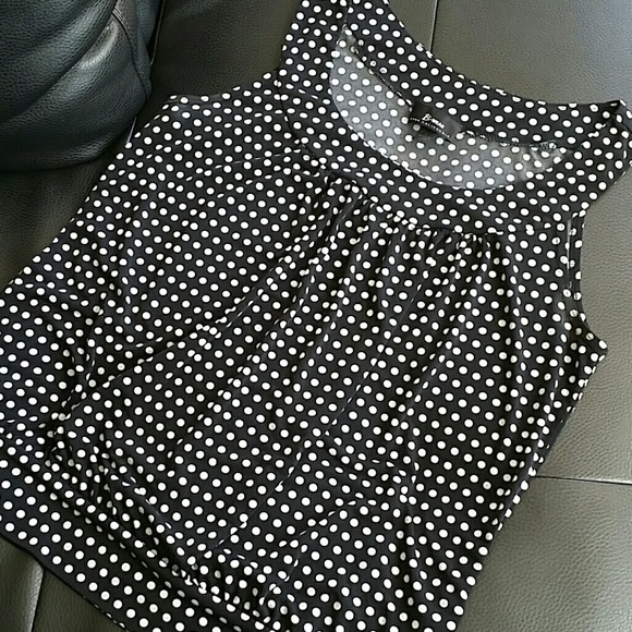 Polka-dot Sleeveless Top