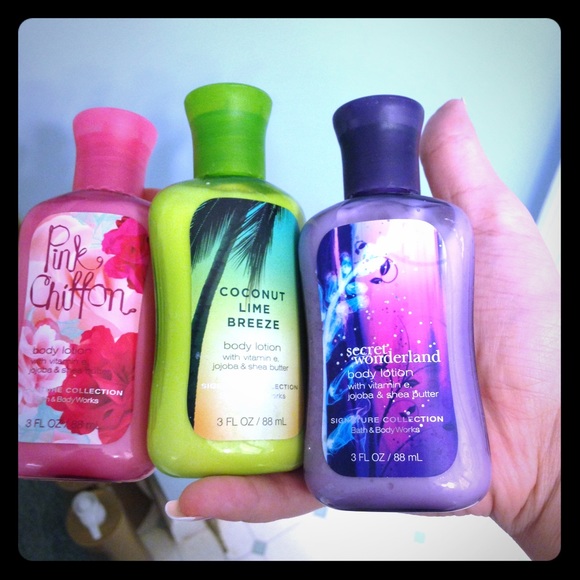 Lotions from Bath and Bodyworks