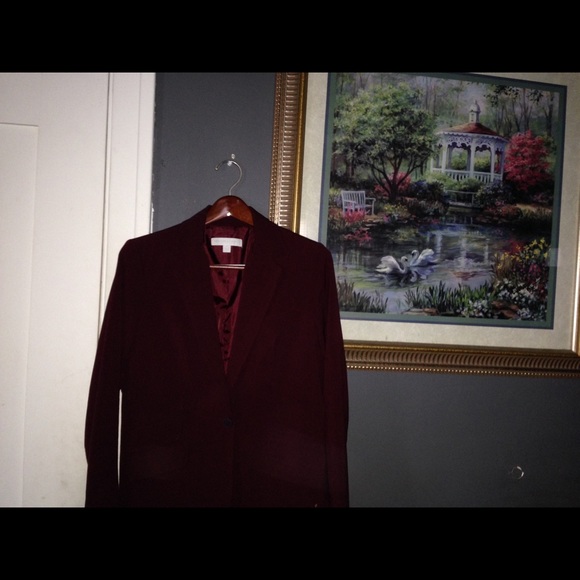 New York& Company Blazer- Burgundy