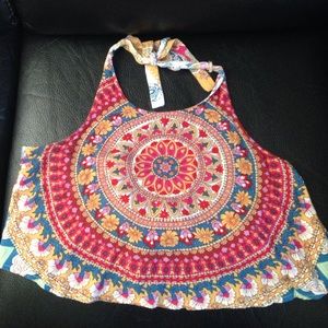 🌴Billabong tie Halter crop top🌴