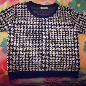 Almost famous long sleeve black and white shirt