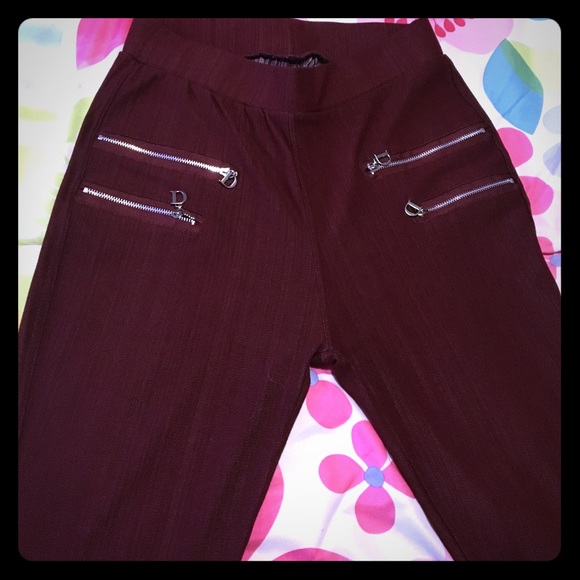 Dark red pants
