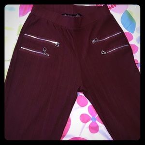 Dark red pants