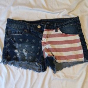 American flag shorts
