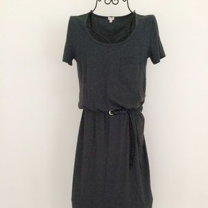J. Crew Navy Gray Casual Maxi Dress