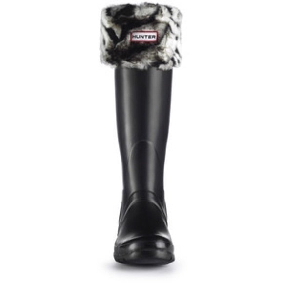 Hunter Accessories - 🆕NWT Hunter Boots White Tiger Fleece Welly Socks