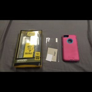 iPhone 6+ OtterBox (Aqua & Pink)