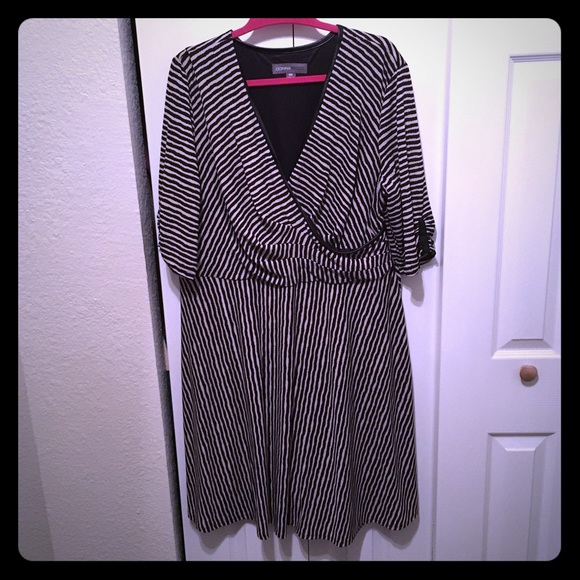 Plus size striped dress