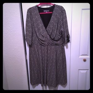 Plus size striped dress