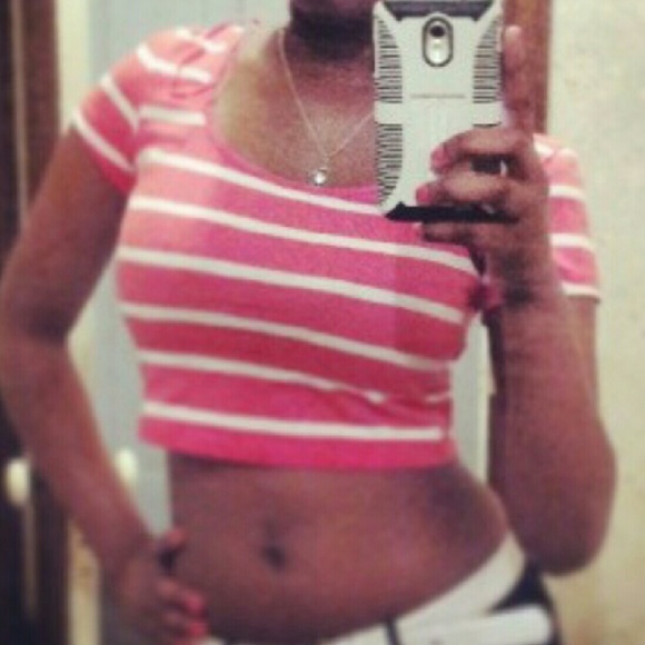 Pink crop top