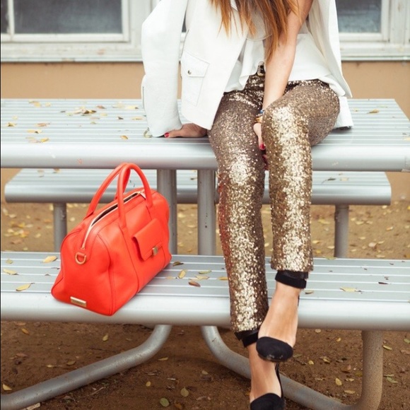 Gold Sequin Leggings NWT