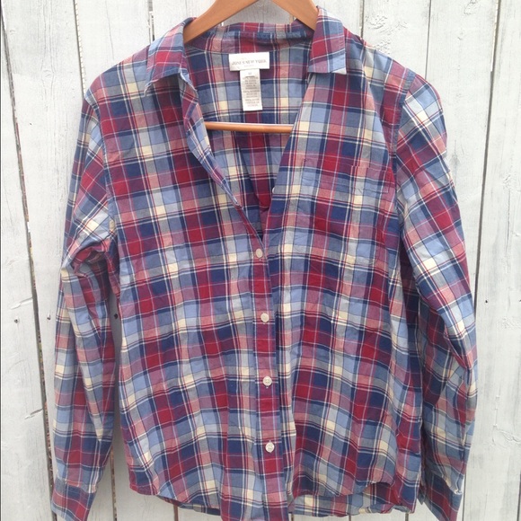 Jones New York Plaid Shirt