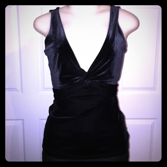 BCBGMaxAzria Tops - 🎈❤️🎂Black velvet BCBG top