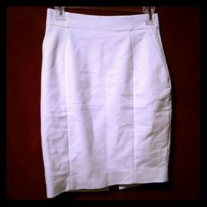 Pure White Pencil Skirt