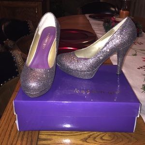 Madden Girl Glitter Platform Pumps