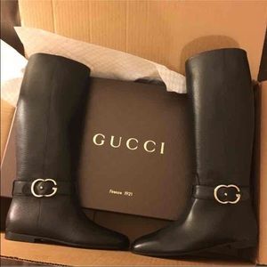 Gucci women's black boots size 37