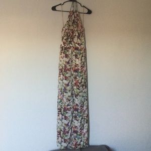 Floral halter dress