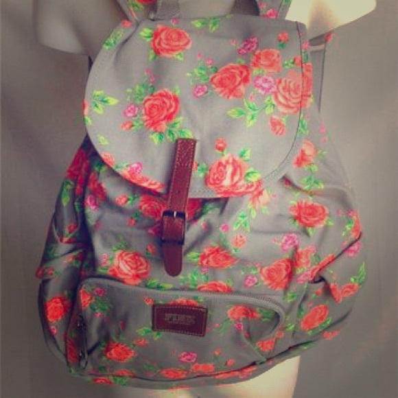 Victoria's Secret Pink floral backpack
