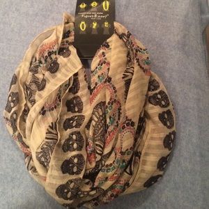 Sugar skull infinity scarf